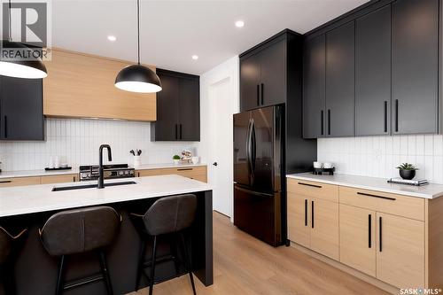 143 Cockcroft Manor, Saskatoon, SK - Indoor Photo Showing Kitchen With Upgraded Kitchen