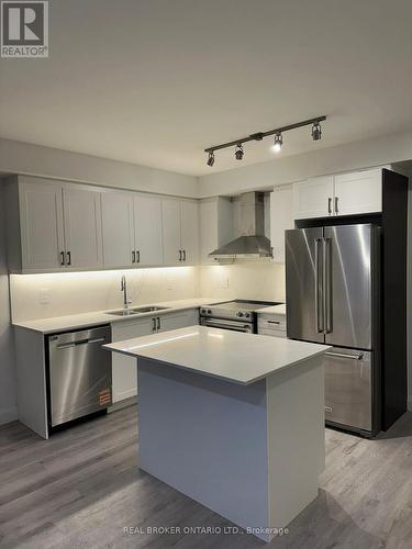 802 - 58 Lakeside Terrace, Barrie, ON - Indoor Photo Showing Kitchen With Stainless Steel Kitchen