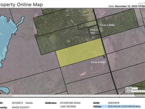 Lot Aylesford Road, Lake George, NS 