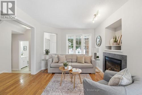 37 Eagleview Street, Ottawa, ON - Indoor Photo Showing Living Room With Fireplace