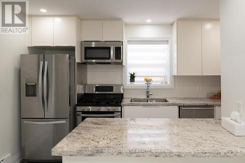 2 - 29 Broadview Avenue, Mississauga, ON - Indoor Photo Showing Kitchen With Stainless Steel Kitchen With Double Sink With Upgraded Kitchen