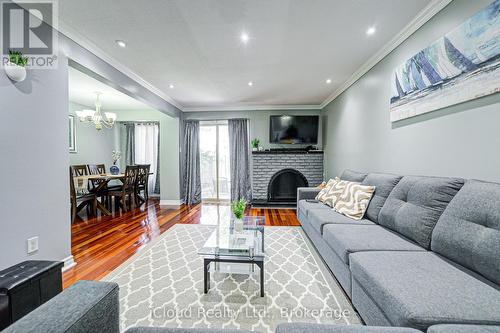 5 Gloucester Place, Brampton, ON - Indoor Photo Showing Living Room With Fireplace