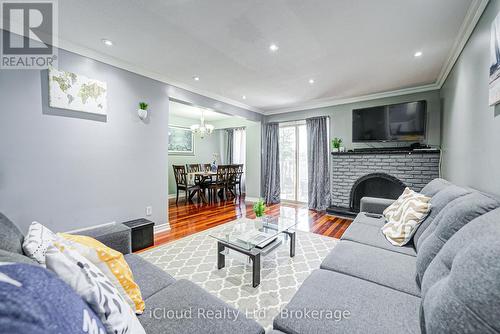 5 Gloucester Place, Brampton, ON - Indoor Photo Showing Living Room With Fireplace