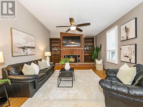 2137 Cleaver Avenue, Burlington, ON - Indoor Photo Showing Living Room With Fireplace