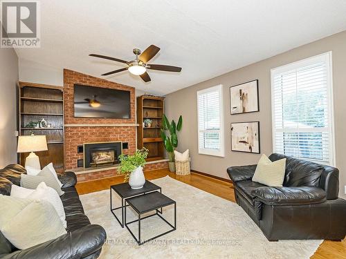 2137 Cleaver Avenue, Burlington, ON - Indoor Photo Showing Living Room With Fireplace
