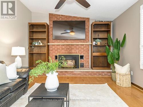 2137 Cleaver Avenue, Burlington, ON - Indoor Photo Showing Living Room With Fireplace
