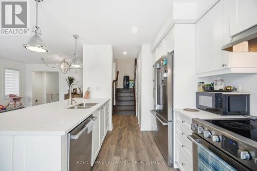 565 Goldenrod Lane, Kitchener, ON - Indoor Photo Showing Kitchen With Stainless Steel Kitchen With Double Sink With Upgraded Kitchen