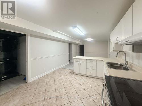 Lower - 130 Kingslake Road, Toronto, ON - Indoor Photo Showing Kitchen With Double Sink