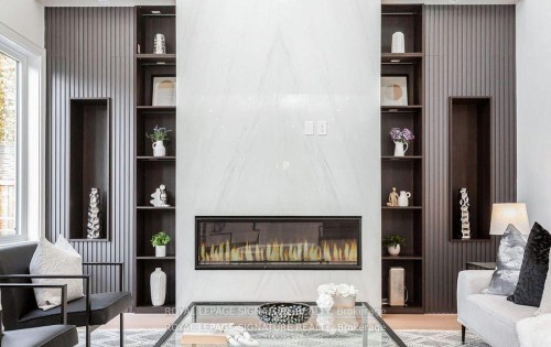 365 Jumna Avenue, Mississauga, ON - Indoor Photo Showing Living Room With Fireplace