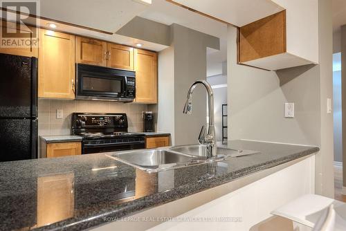 210 - 270 Wellington Street W, Toronto, ON - Indoor Photo Showing Kitchen With Double Sink