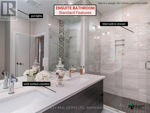 Standard features in all Niagara Pines builds - Lot 2 - 3151 Montrose Road, Niagara Falls (Mt. Carmel), ON - Indoor Photo Showing Bathroom