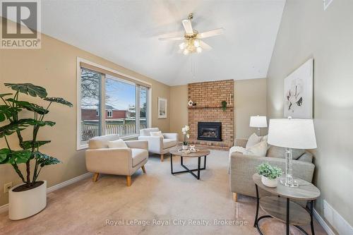 43 Brady Lane, Guelph (Kortright East), ON - Indoor Photo Showing Living Room With Fireplace