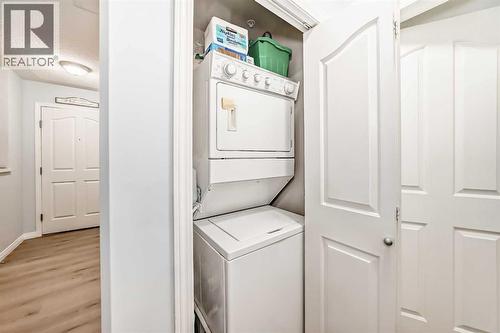 Laundry - 107, 345 Rocky Vista Park Nw, Calgary, AB - Indoor Photo Showing Laundry Room