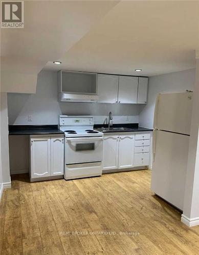 Bsmnt - 57 Adelaide Street N, Barrie, ON - Indoor Photo Showing Kitchen With Double Sink