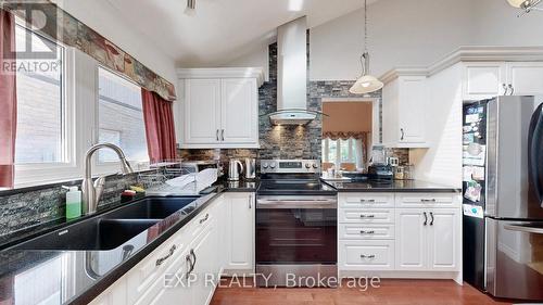 6 Abbottswood Road, Toronto, ON - Indoor Photo Showing Kitchen With Stainless Steel Kitchen With Double Sink With Upgraded Kitchen