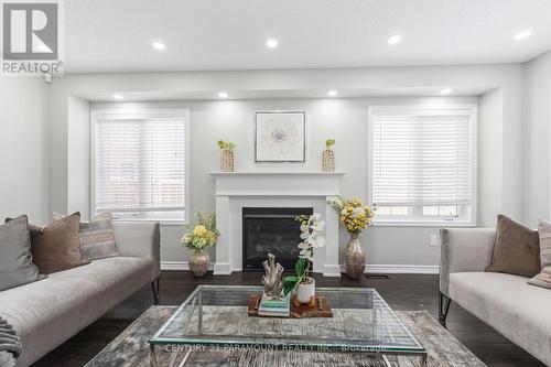 39 Fenchurch Drive, Brampton, ON - Indoor Photo Showing Living Room With Fireplace