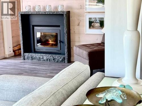 Lot 3 & 4 Sharpes Bay Road, Powell River, BC - Indoor Photo Showing Living Room With Fireplace