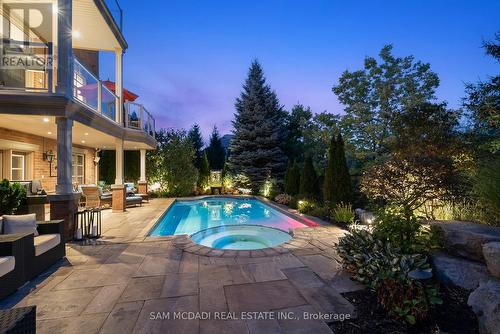 1220 Milna Drive, Oakville, ON - Outdoor With In Ground Pool With Deck Patio Veranda