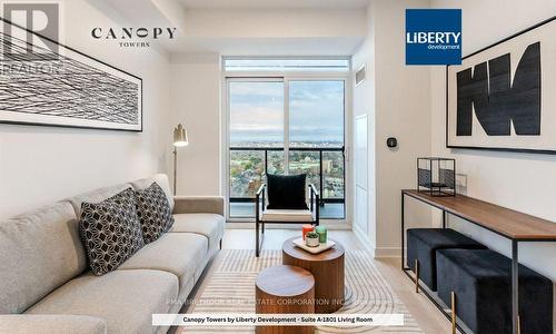 1801 - 5105 Hurontario Street, Mississauga, ON - Indoor Photo Showing Living Room