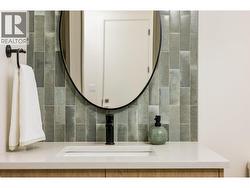 I love the tile in the powder room too!! - 