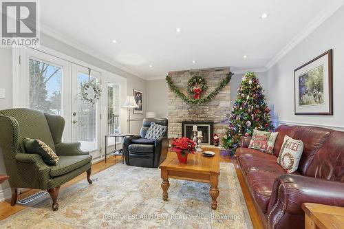 92 Briarwood Road, Markham, ON - Indoor Photo Showing Living Room With Fireplace