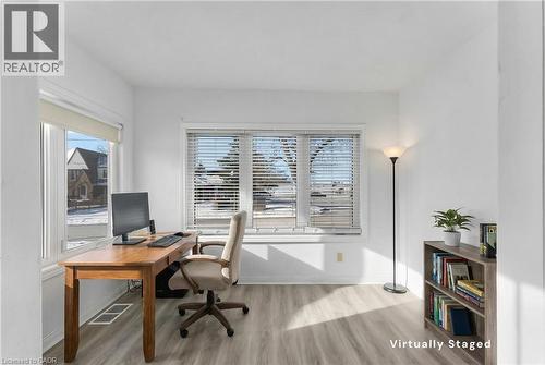 Virtually Staged - 5932 Carlton Avenue, Niagara Falls, ON - Indoor Photo Showing Office