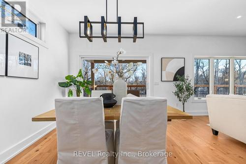 Dining room with patio doors to deck - 752 Gorham Road, Fort Erie (Ridgeway), ON - Indoor
