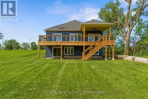 Rear view with upper and lower deck - 752 Gorham Road, Fort Erie (Ridgeway), ON - Outdoor With Deck Patio Veranda