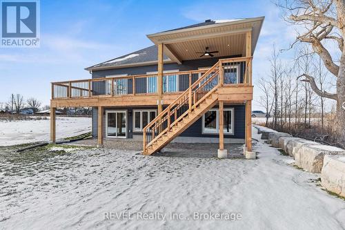 Back view with upper and lower decks - 752 Gorham Road, Fort Erie (Ridgeway), ON - Outdoor