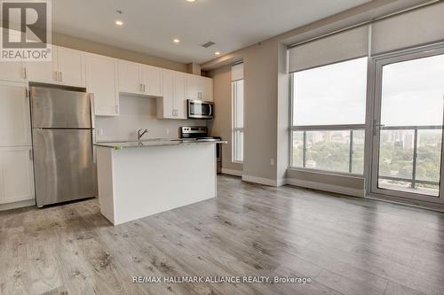 1508 - 100 Garment Street, Kitchener, ON - Indoor Photo Showing Kitchen