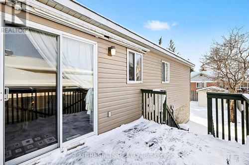 Deck on side of the house from the kitchen - 245 Ivan Crescent, Cornwall, ON - Outdoor With Exterior
