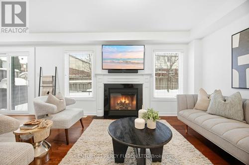 5 Waldron Court, Ajax, ON - Indoor Photo Showing Living Room With Fireplace