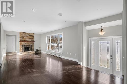 24 Whites Road, Carbonear, NL - Indoor Photo Showing Living Room With Fireplace