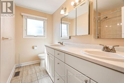 4 Piece Bathroom with Double Sinks - 99 Queensline Drive, Ottawa, ON - Indoor Photo Showing Bathroom