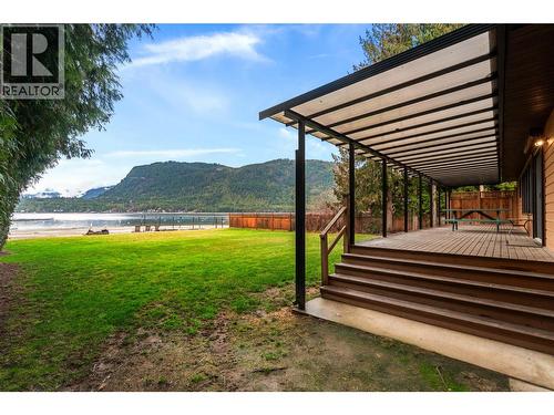 front deck - 401 97A Highway, Sicamous, BC - Outdoor With Deck Patio Veranda With View