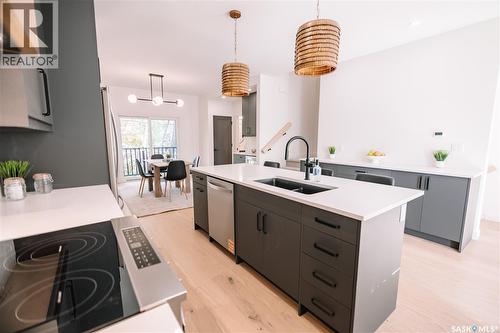 2804 14Th Avenue, Regina, SK - Indoor Photo Showing Kitchen With Double Sink