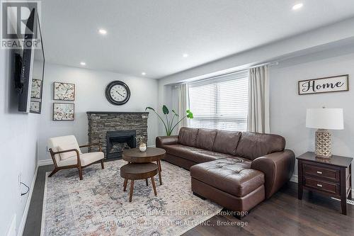 141 Voyager Pass, Hamilton, ON - Indoor Photo Showing Living Room With Fireplace