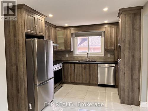 64 Gainsborough Road, Hamilton, ON - Indoor Photo Showing Kitchen With Stainless Steel Kitchen With Double Sink