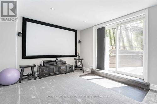 Walk-Up to the Backyard from the Theatre Room - 1302 Hillview Crescent, Oakville, ON - Indoor Photo Showing Other Room