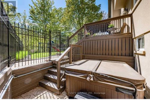Four-Person Hot Tub - 1302 Hillview Crescent, Oakville, ON - Outdoor With Deck Patio Veranda With Exterior