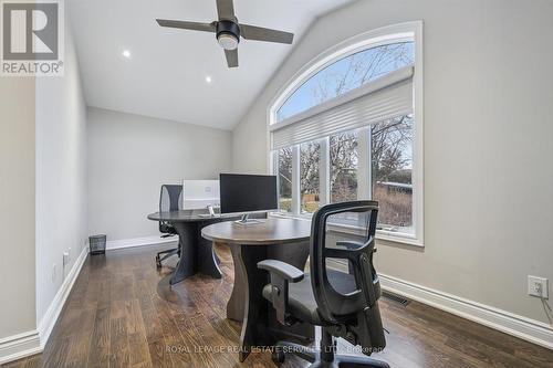 Private Primary Sitting Area w/ a Vaulted Ceiling - 1302 Hillview Crescent, Oakville, ON - Indoor Photo Showing Office