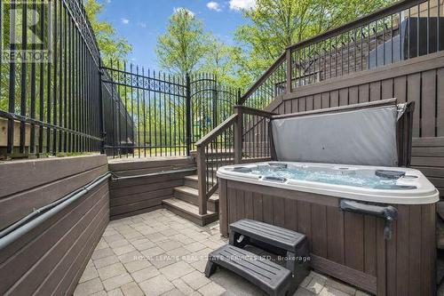 Four-Person Hot Tub - 1302 Hillview Crescent, Oakville, ON - Outdoor With Deck Patio Veranda With Exterior
