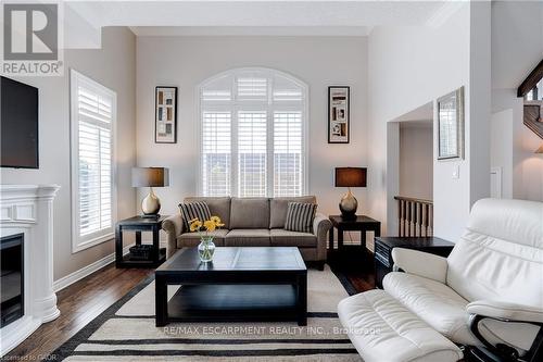 2 Celestial Crescent, Hamilton, ON - Indoor Photo Showing Living Room With Fireplace