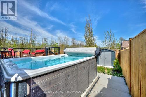 Side view of the property - shed & swim spa - 1050 Kettle Court, Fort Erie (Crescent Park), ON - Outdoor