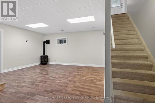 Lower games room with a gas fireplace - 2258 County Road 45, Asphodel-Norwood (Norwood), ON - Indoor