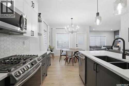 746 Bentley Manor, Saskatoon, SK - Indoor Photo Showing Kitchen With Double Sink With Upgraded Kitchen