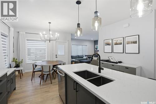 746 Bentley Manor, Saskatoon, SK - Indoor Photo Showing Kitchen With Double Sink With Upgraded Kitchen
