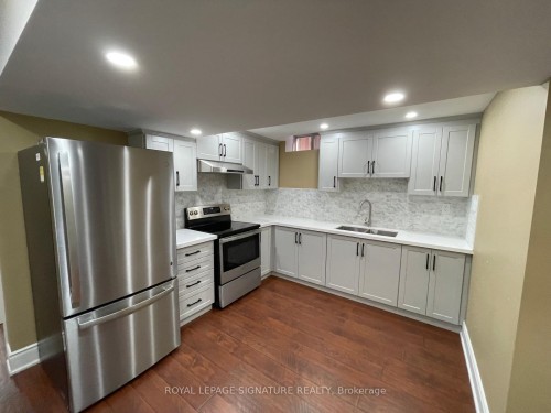 Bsmt-5 Mountain Ridge Road, Brampton, ON - Indoor Photo Showing Kitchen With Stainless Steel Kitchen With Upgraded Kitchen