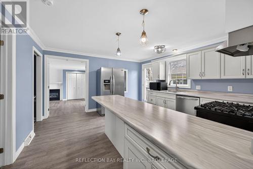 Updated Kitchen with Stainless Steel appliances - 3794 Mathewson Avenue, Fort Erie (Crystal Beach), ON - Indoor Photo Showing Kitchen