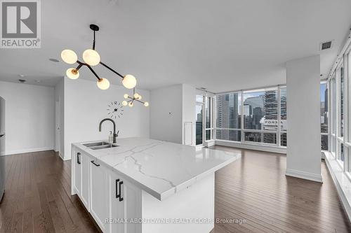 2912 - 80 John Street, Toronto, ON - Indoor Photo Showing Kitchen With Double Sink